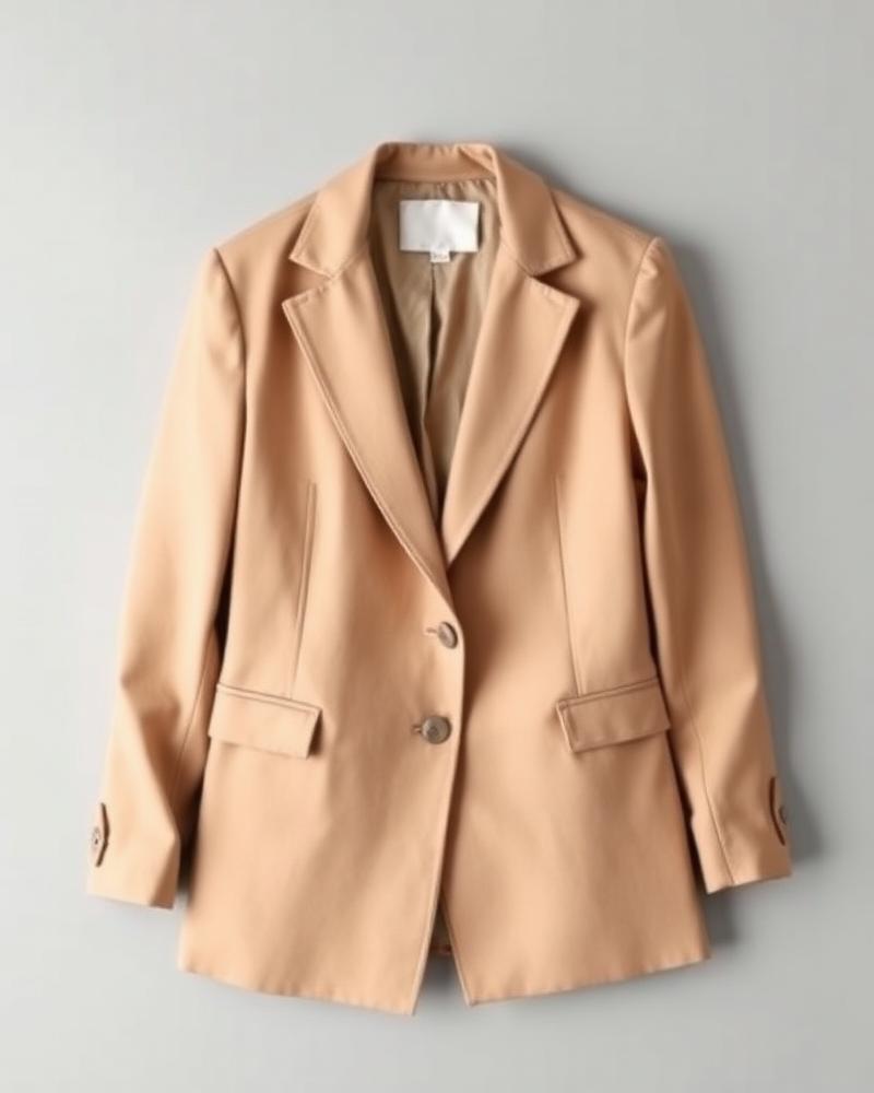 Camel Oversized Tailored Blazer